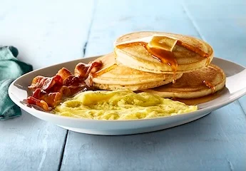 Buttermilk Pancake Platter with Bacon