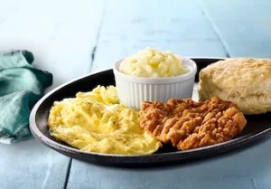 Breakfast Platter with Spicy Chicken