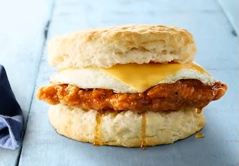 Chicken, Honey, Egg & Cheese Biscuit