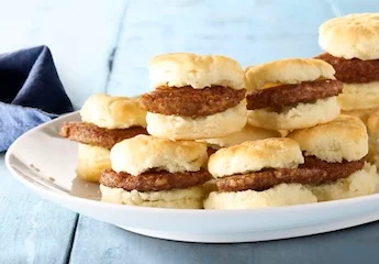 Turkey Sausage Party Biscuits (1 or 2 Dozen)
